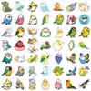 Fun Cartoon Parrot Bird Stickers Kids DIY Toy Gift Waterproof Decal for Scrapbook Laptop Phone Luggage Bottles Decorative