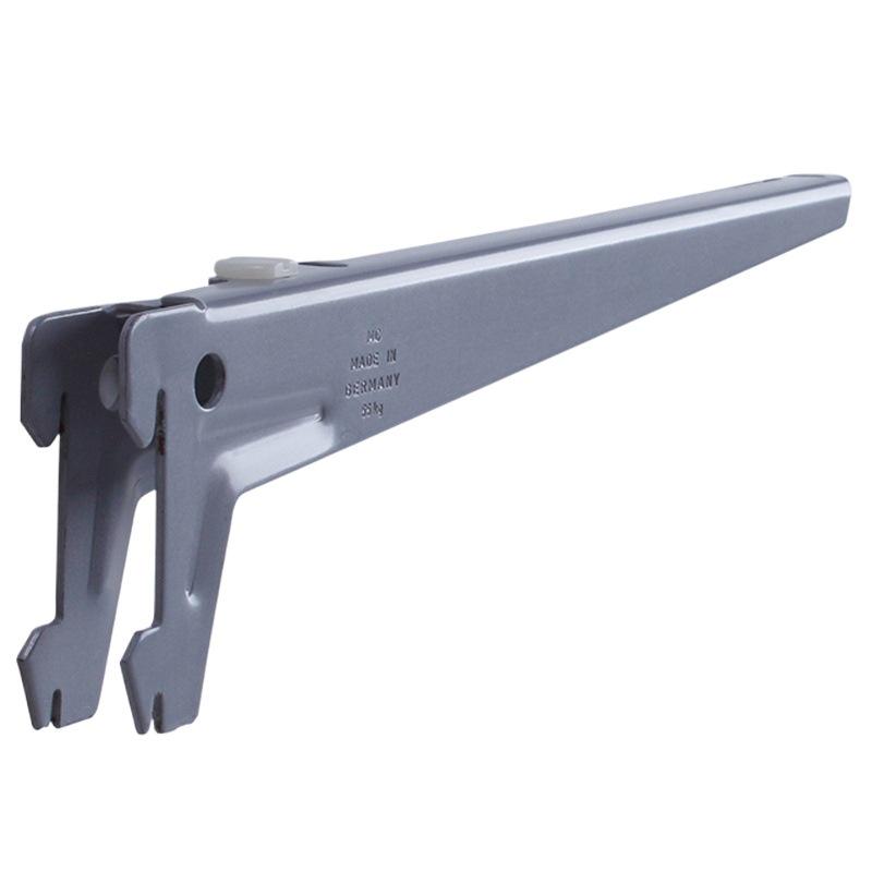 Adjustable Wall-Mount Shelf Bracket for Wooden Boards