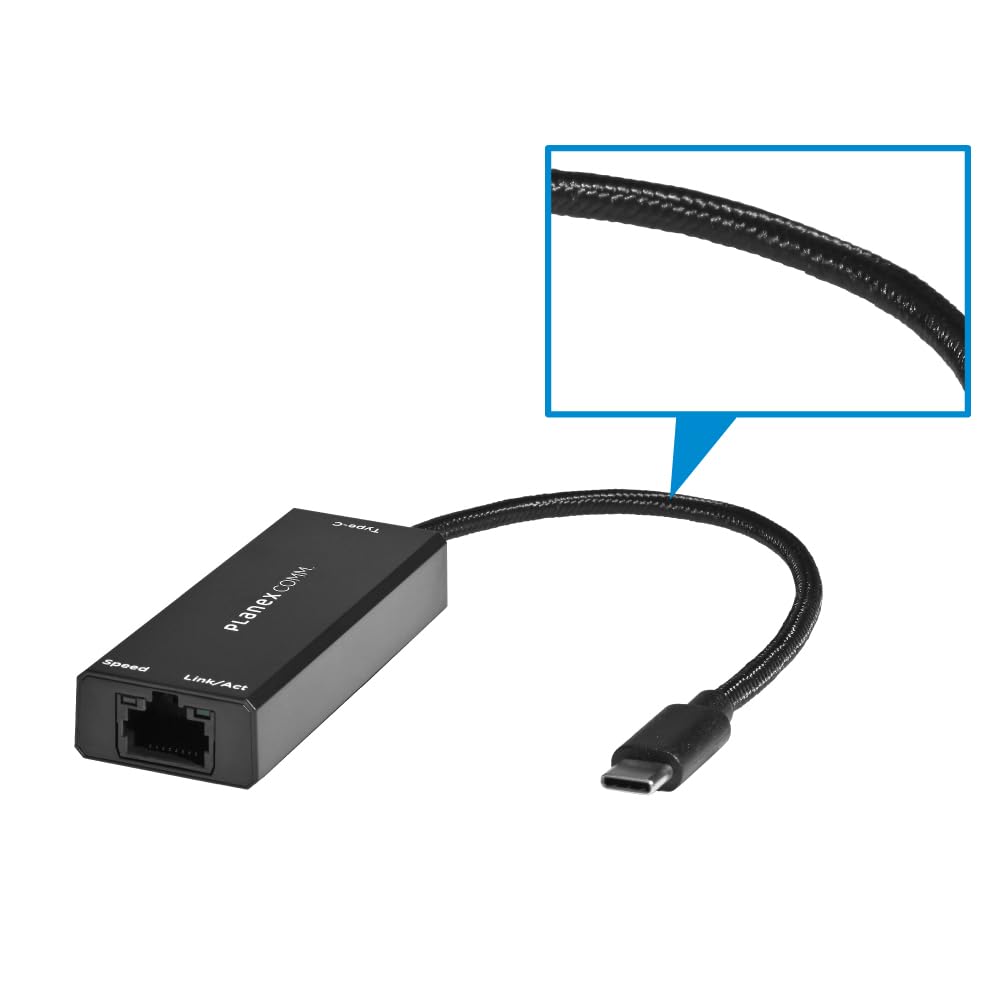 Planex Wired LAN Adapter USB-Type-C Multi-Gigabit (2.5Gbps) USBC-LAN2500R3