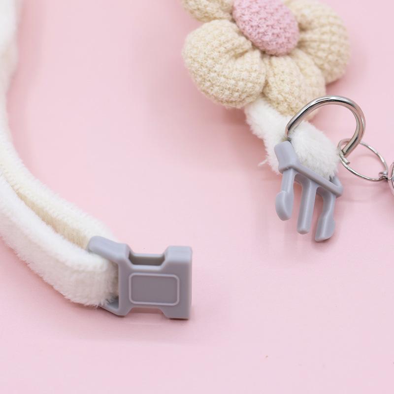 Pet Collars, Cute Cartoon Flower Bell Collars, Cat Necklaces, Small Dog Supplies