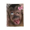 Funny Monkey Cartoon Merch Blanket Super Soft Warm  Throw Blankets for Living Room 50x60 Inches Multiple Sizes Bedspread