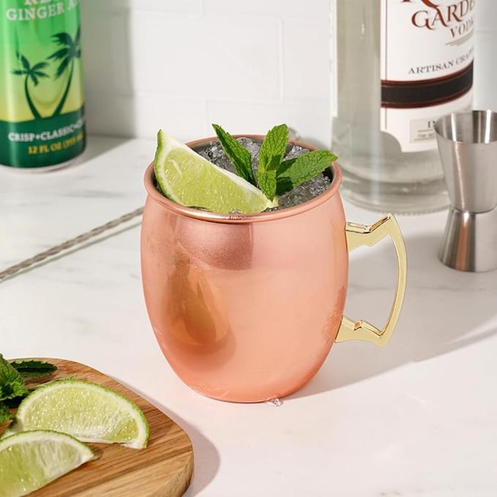 With Handle Cocktail Wine Cup Fall-resistant Water Cup Multi-purpose Moscow Mule Mug  Party