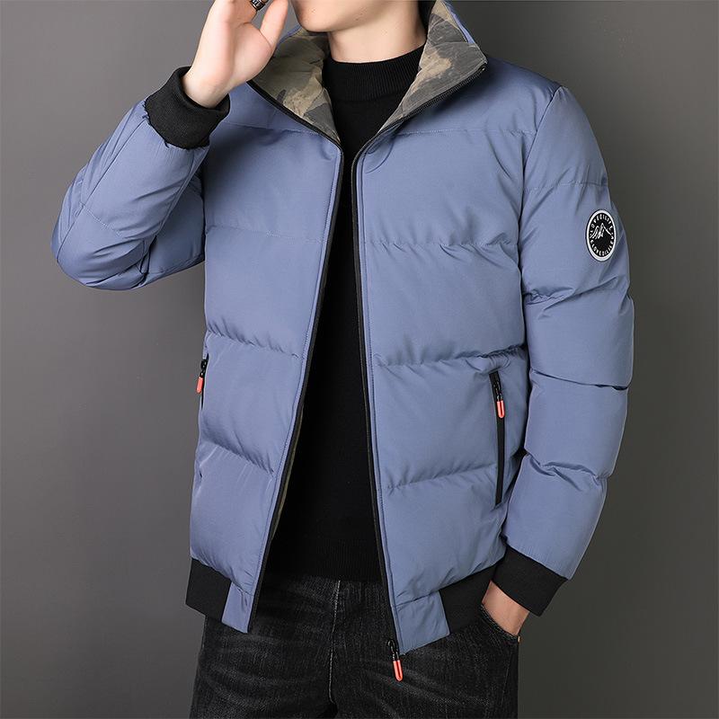 Men's new winter padded casual stand-up collar jacket padded jacket men's thickened thermal padded jacket men's clothing