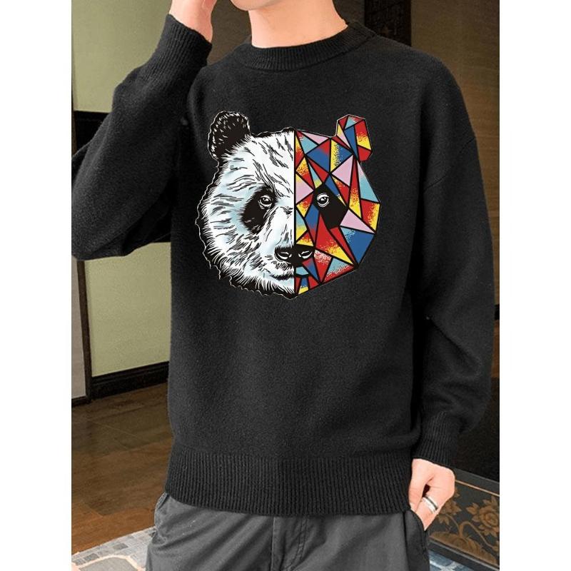 

Men s Oversized Sweater, Chunky Knit, Camo Print, Acrylic Cotton Mix, Cold Weather Outdoor XXL