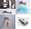 Modern Minimalist Stainless Steel Towel Rack Bathroom Storage Organizer With Hooks For Hotel And Home Use