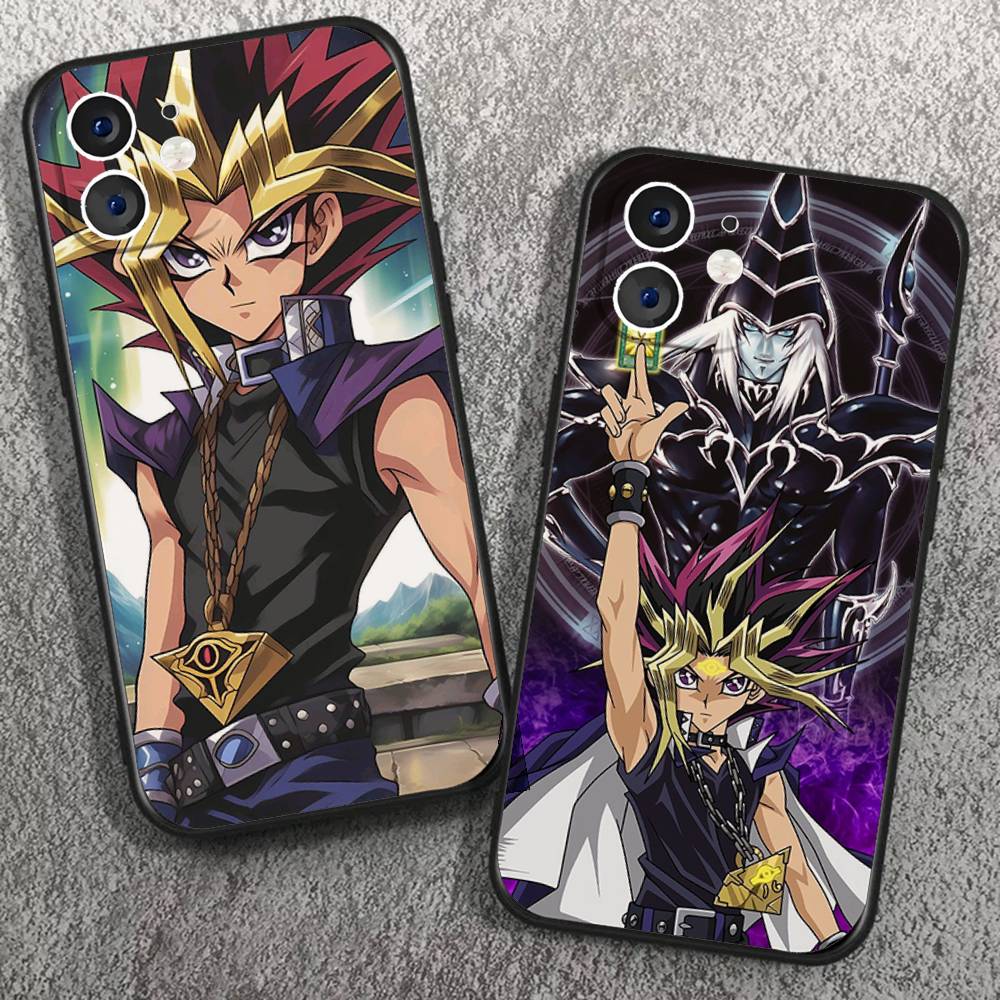Japanese Anime Y-Yu Gi Oh Phone Case For IPhone 17 Air 16 15 14 13 Pro Max 11 12 Black Silicone Cover