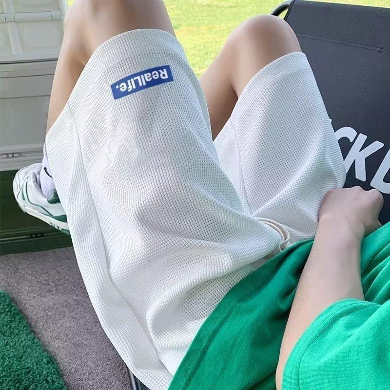 Simple Casual Loose Shorts Men's Summer Trend Fashion Simple Five-point Pants Straight Wide-leg Versatile Pants