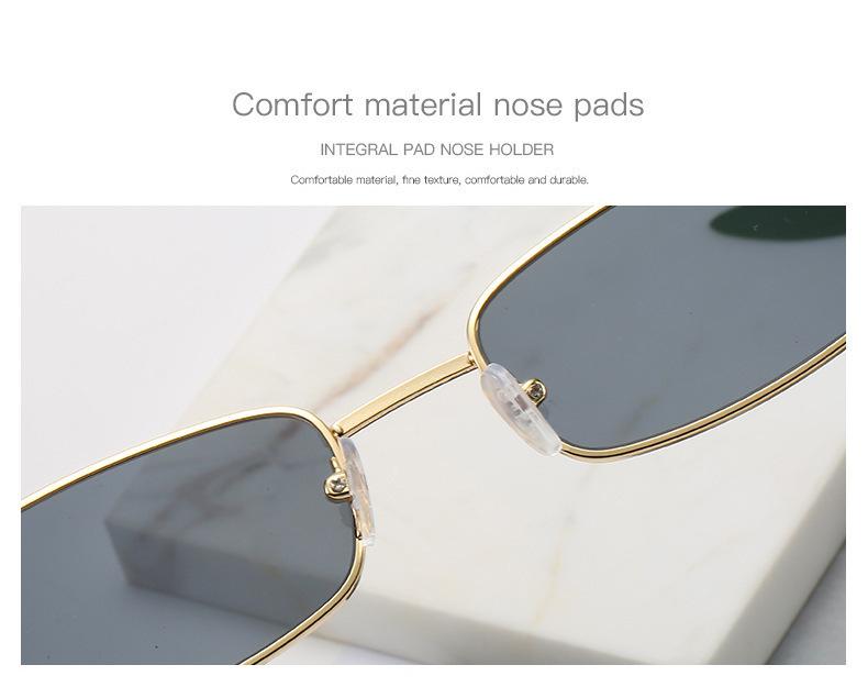 Metal Frame Square Plain Glasses Women Men Ordinary Glasses Rectangle Eyewear Blocking Optical Spectacle Eyeglasses with Lenses