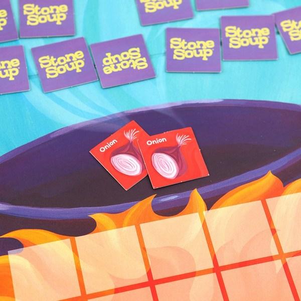 Space 27 Stone Soup Board Game Ages 5 and Up Cooperative Memory Single Item, Mixed Colors