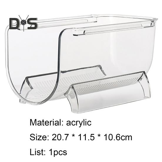 HOW-E Lagerregal, transparent, platzsparend, Acryl, Weinregal, Aufbewahrungsorganisator für Wein