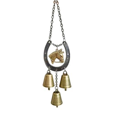 Windspiel Eisenkunst Vintage Windspiel Outdoor Hängende Glocke Für Innenbereich Garten Hochzeit Einweihungsparty Pferde-Liebhaber Geschenk