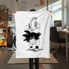 1 Stück Süße Cartoon Son Goku Aufdruck Flanelldecke, Hohe Qualität für Alle Jahreszeiten, Heimdekoration, Wärme und Komfort, Perfekt für Weihnachtsgeschenke