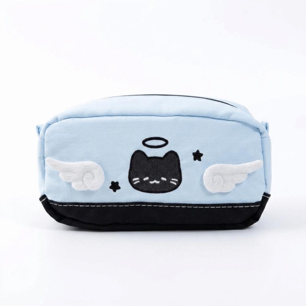 New Large Capacity Cat Pattern Pencil Case Polka Dot Multi-Layer Stationery Organizer Cartoon Zipper Pen Bag Daily