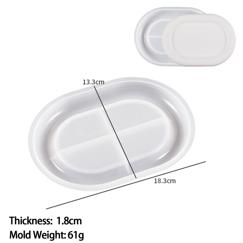 Storage Tray Silicone Mold DIY Jewelry Display Plate Resin Plaster Cement Mould Round Flower Cloud Heart Shape Dish Home Decor