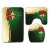 Christmas Bathroom Floor Mat Toilet Three-Piece Set