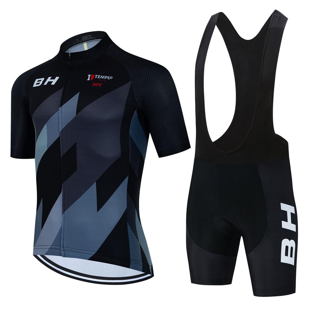 Men's Short-sleeved Cycling Sweatshirt Set New Summer Cycling Suit MTB Breathable, Silicone Cycling Suit 2026 Summer Breathable Cycling Suit Set