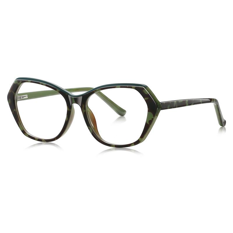 New Vintage Transparent Computer Reading Glasses Frame Women Men Polygon TR90 Anti Blue Light Presbyopia Eyeglasses