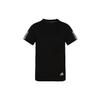 adidas T Shirts Men's Black Crew Neck Moderate Straight Fit DZ2487