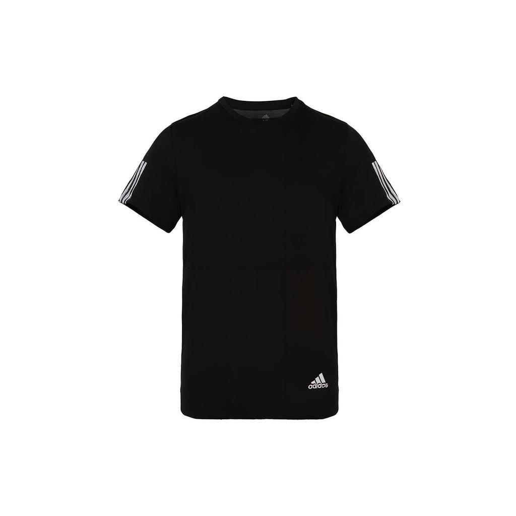adidas T Shirts Men's Black Crew Neck Moderate Straight Fit DZ2487