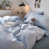 2025 New Waffle Single Quilt Cover Solid Color Skin Friendly Comforter Duvet Cover 150x200 220x240 Bedding