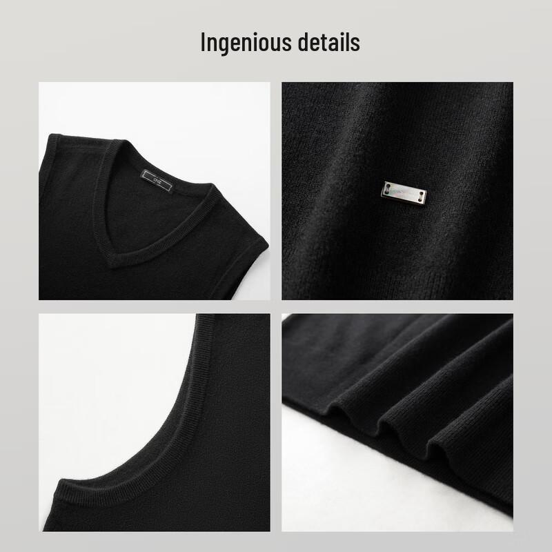 EMZ Men's V-Neck Knitted Vest