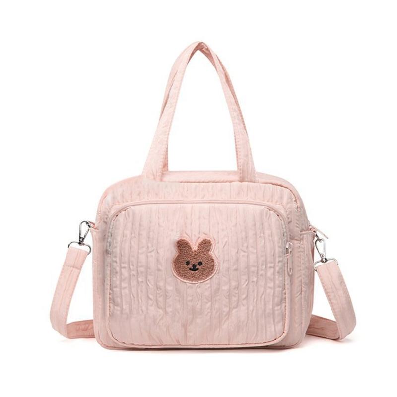 Diaper Bag Handbag Fashionable Mother and Baby Nappy Pouch One Shoulder Crossbody Bag for Bottle, Diaper Storage