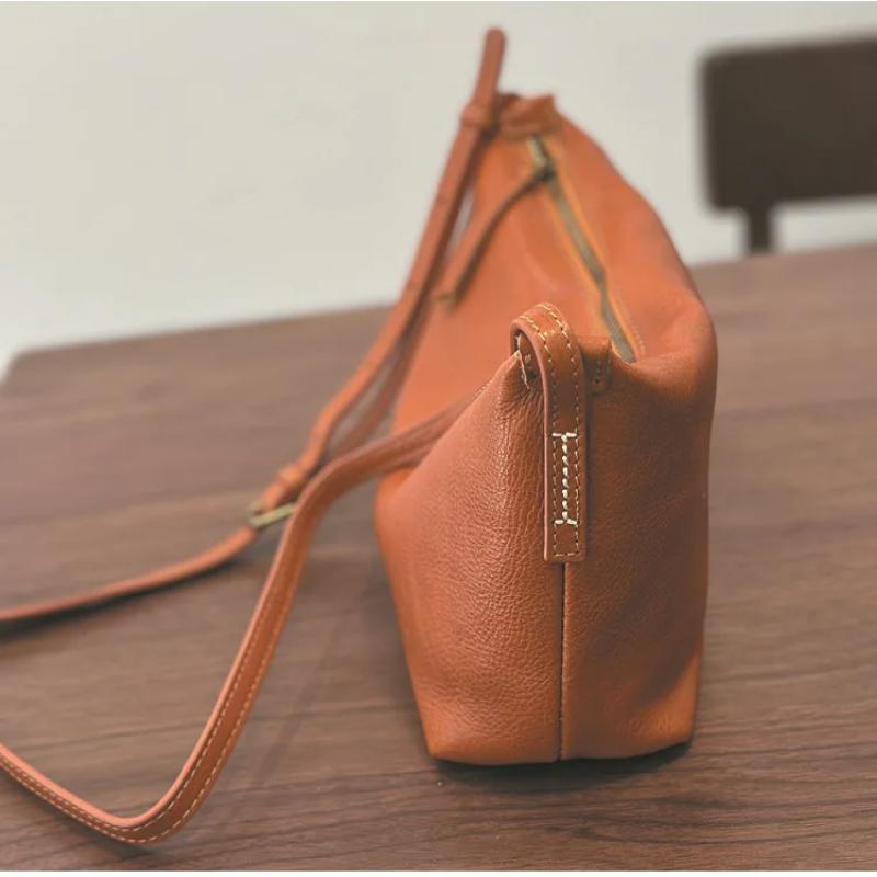 Johnature Ekte Lær Allsidig Dame Liten Veske Mykt Kuskinn Lett Skulder Crossbody Vesker