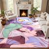 Kpop Demon Hunters Carpet Door Mat for Living Room or Bedroom Protective Mat Under Chair Office Decoration Christmas Gift Birthday Present