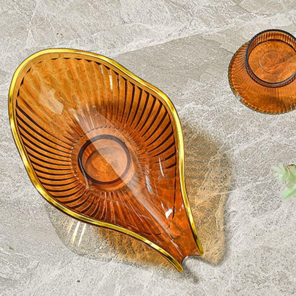 Leaf Shape Soap Dish Self Draining Soap Tray Portable Soap Holder Home Ornaments