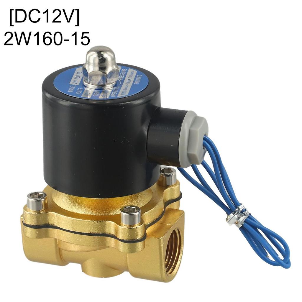 12V 24V 220V Solenoid Valve Electric Solenoid Valve Brass Material Corrosion-resistant Easily Replaceable IP65 Rating