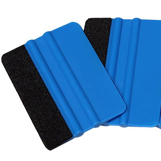 Plastic Car Squeegee Decal Wrap Applicator Soft Felt Edge Scraper Paster Tool