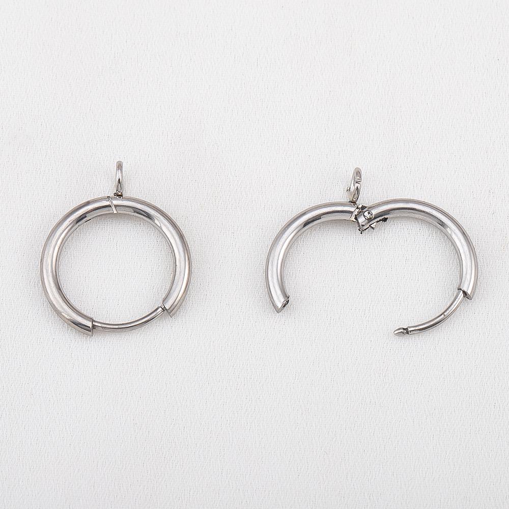 

2pcs 10pcs Stainless Steel Earrings Accessories Base Earring Hook With Hole Women French Earring Settings for DIY Jewelry Making 2pcs 1pair