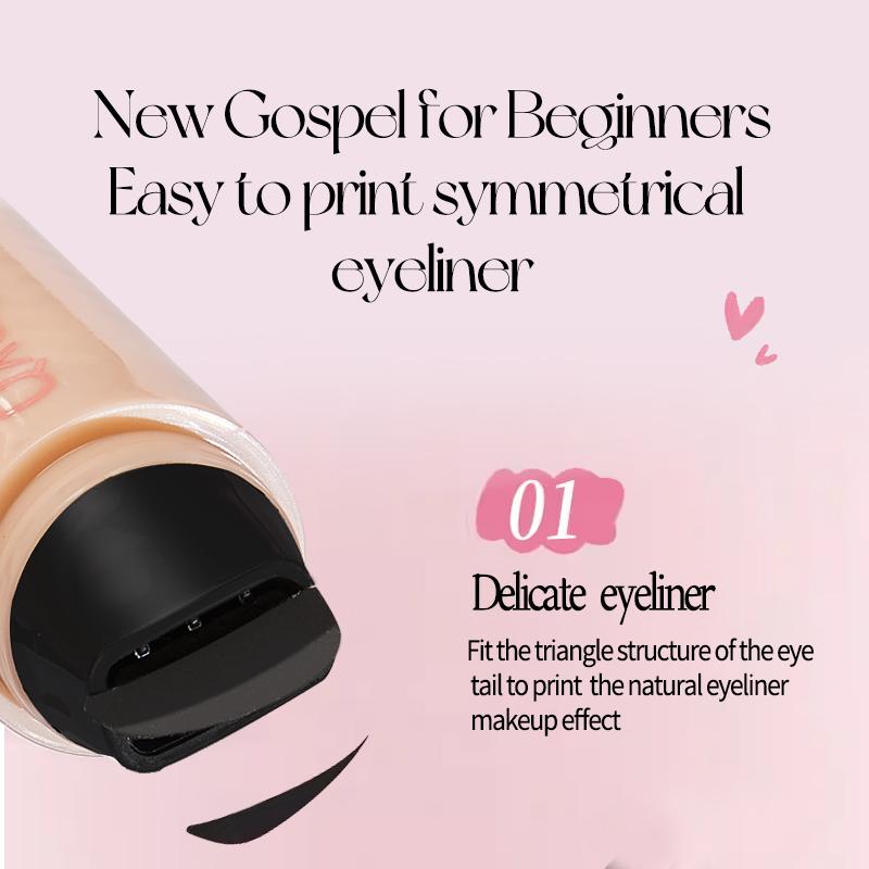 Rotating Double-head Eyeliner Stamp Pen Natural Long-lasting Quick-drying Waterproof One-stamp Eyeliner For Beginners