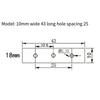 DIN C Rail Adapter PCB Mount Bracket Easy Installation