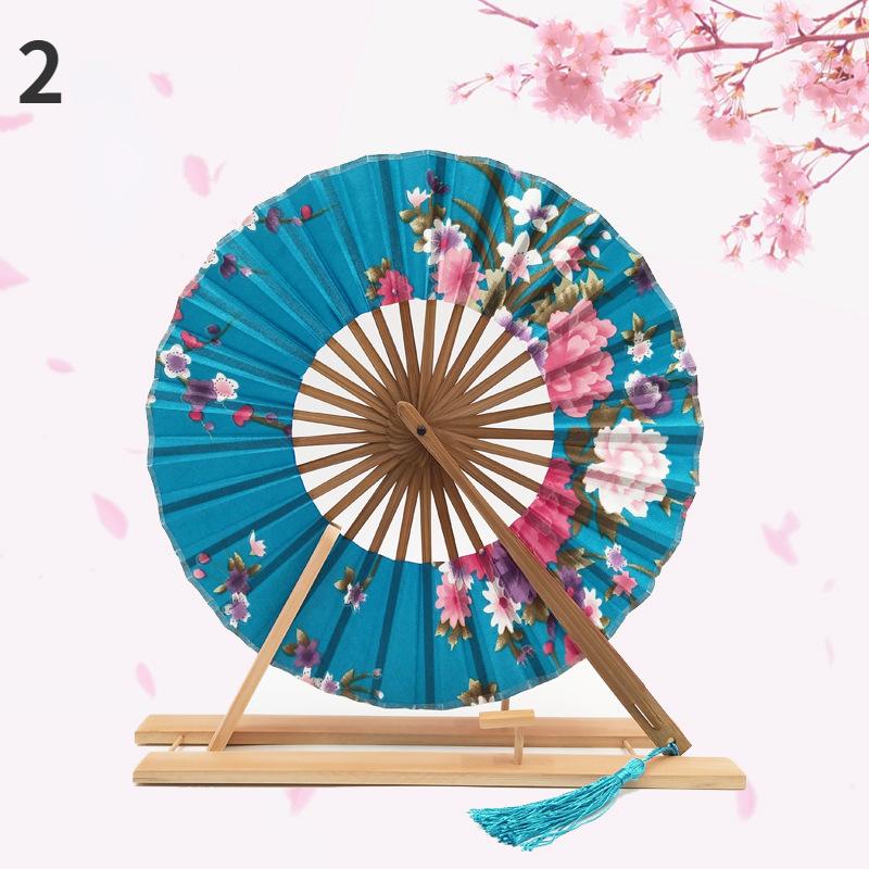 Windmühlenventilator, weiblicher Geschenkventilator, japanischer runder Ventilator, tragbarer Faltventilator, Damen-Faltventilator