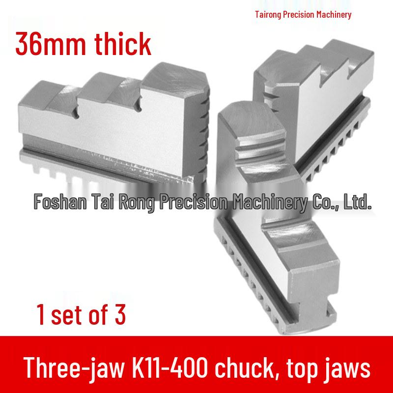 Self-Centering Three-Jaw Lathe Chuck Jaws Set of 3 (K11400)
