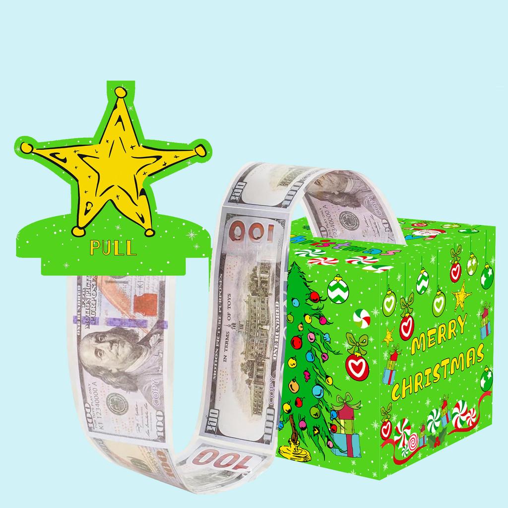 Gift Christmas Scene Box With Gold Star For Festive Gift Giving Celebration And