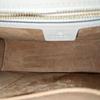 [Pre-Owned] Sylvie Gold Buckle Striped Web Satin Bow Wide Shoulder Strap Leather Handbag - Very Good #SLR7VW