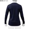 Mizuno Long Sleeve Crew Neck Set of Medium Undershirts, 2, Navy,