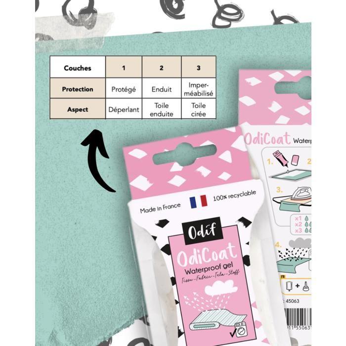 OdiPack gel enduit - Odicoat - colle tissu - Effet tissu enduit - Odif ®