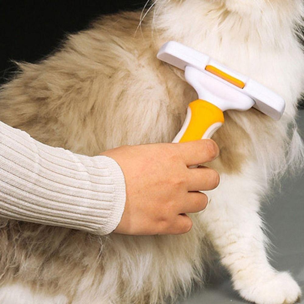 Anti Knotting Pet Hair Remover Stainless Steel Cat Grooming Comb Pet Thinning Comb  Cat Care