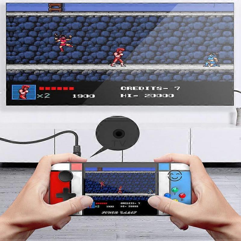 Handheld Game Console 2 In 1 Power Bank Retro Games Player With 500 Games