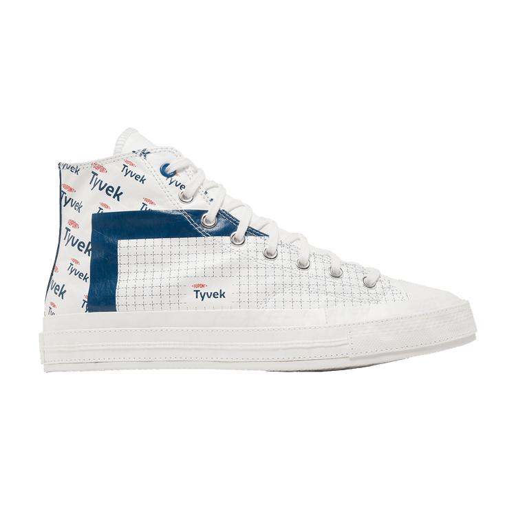 DuPont Tyvek x Converse Chuck 70 High  Белый Сине-Голубой  35
