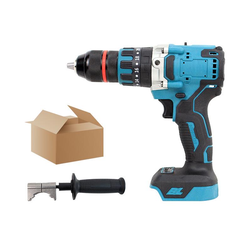 Rechargeable Brushless Cordless Impact Drill with Pistol Grip - Lightweight Hole Punching & Electric Screwdriver for Home Use