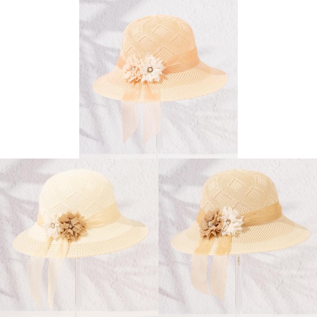 Summer Sun Hat For Women With Large Brim Foldable Breathable Cotton Floppy Hat For Outdoor Fashion