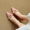 Fashion New Spring/summer Patent Leather High Heels Shoes Women Shallow Shoes for Women Fashion Bow Pointed Toe Women Pumps Ladies Shoes