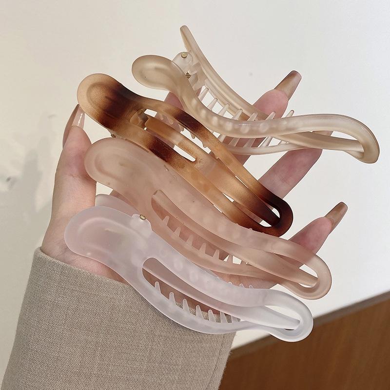 Korean-Style Hair Clip Large Elegant Temperament Bar Hair Clip Women'S Updo Straight Duckbill Hair Accessory