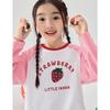 Xiaoyinman Girls' Strawberry Print Long-Sleeve T-Shirt