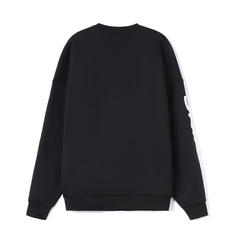 Li Ning Training Series Logo Print Fleece Pullover Sweatshirt Unisex Sweatshirt Black AWDTC23-2