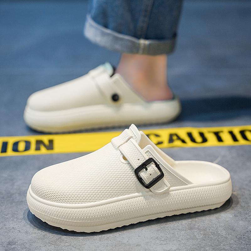 Fashion Summer Couple's Casual Slippers Mens EVA Waterproof Sandal Man Thick Bottom Outdoor Non-slip Sandals for Mans Fashion Beach Shoe